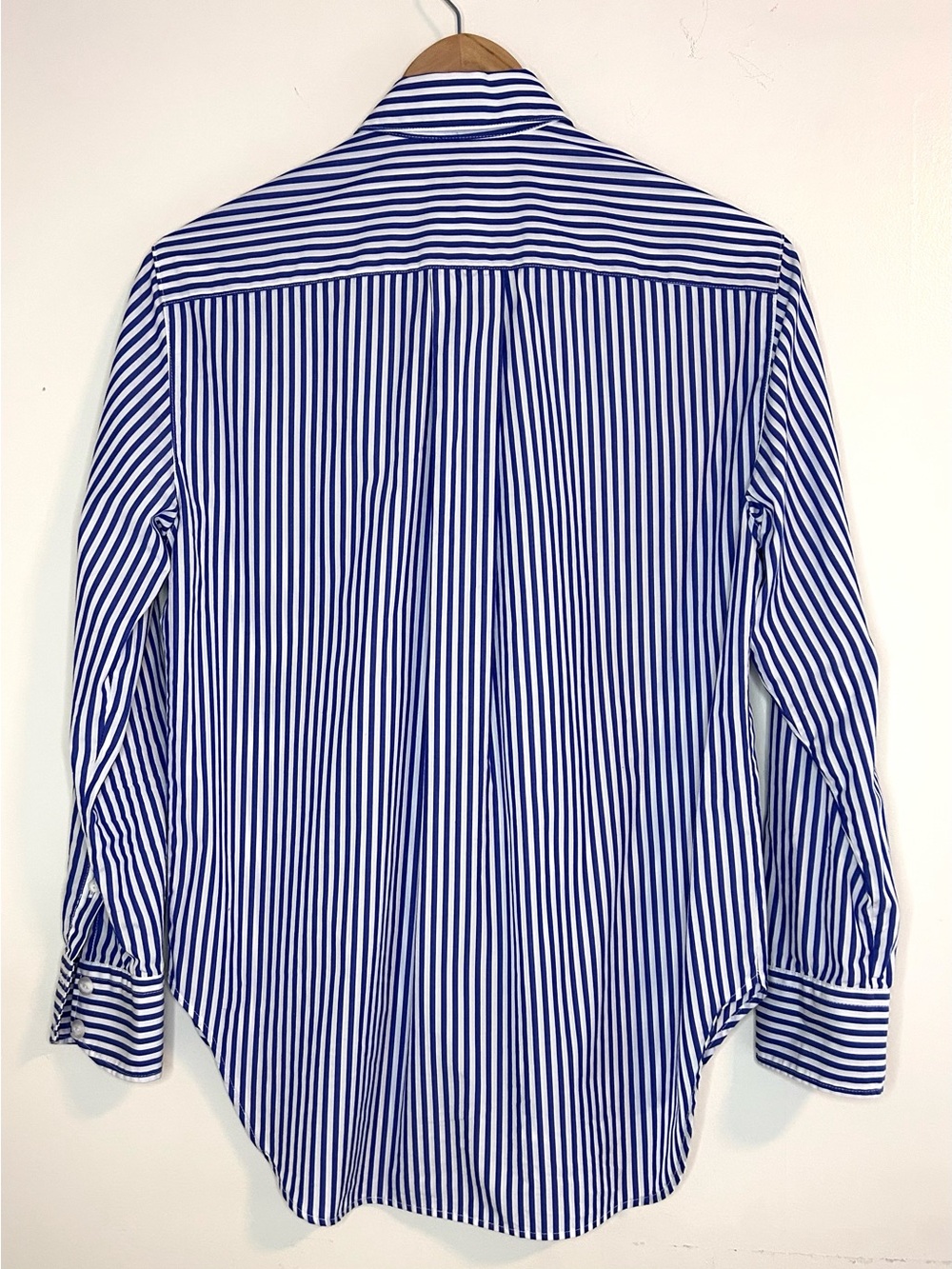 Rag & Bone oversized Maxine Poplin Blue White Stripe Button Up Shirt Sz XS - Picture 4 of 11